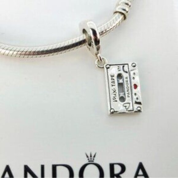 Pandora Silver Mix Tape Bracelet Charm - Picture 4 of 4